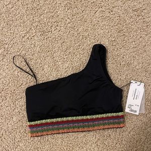 Peixoto Black Bandeau Bathingsuit top Size Small